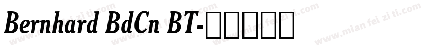 Bernhard BdCn BT字体转换
